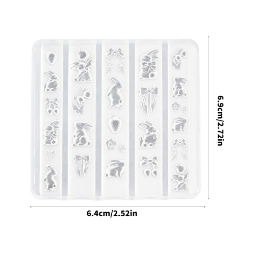 Plaque à ongles en silicone souple pour la fabrication de 2