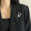 Stylish Ceramic Foxes Brooch Lightweight Sturdy Pin-Black 6