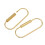 10Pcs Unique Oval Shaped Keychain Practical Gold Screw Lock-F. 5