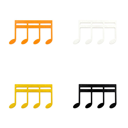 Music Note Clamp Piano Holder Music Score Fixed 3D-White 1