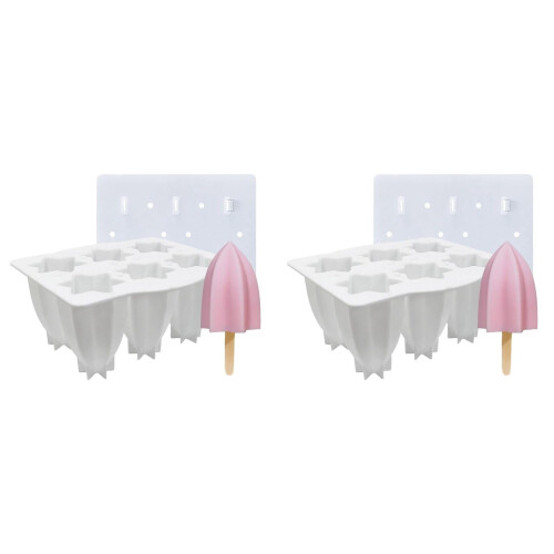 Moule à glaçons en silicone en forme d'étoile (2 pièces)