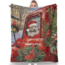Pătură de flanel pentru Crăciun și Anul Nou 50x40inch
