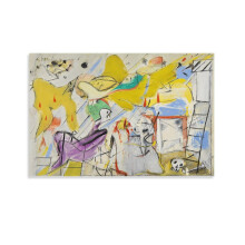 Willem de Kooning abstract black painting poster 20x30 inch