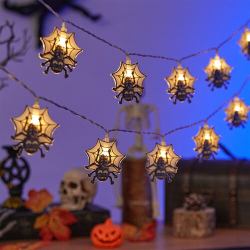Halloween LED-ljusslinga batteridriven 10m