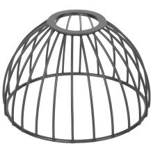 Substituição de cúpula metálica para luminária pendente com clipe.