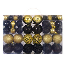 Boules de Noël décoratives pour intérieur et extérieur (101 pièces)