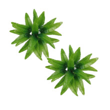 Felce artificiale dall'aspetto realistico, verde con steli veri.