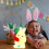 Φωτιστικό νυκτός Kayannuo Bunny Enamel με ζεστό κίτρινο, ασύρματο 1