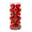 Boules de Noël en nacre rouge (24 pièces) 1