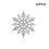 Snowflake Christmas Ornaments Silver 12 pcs 3.9 inch 1