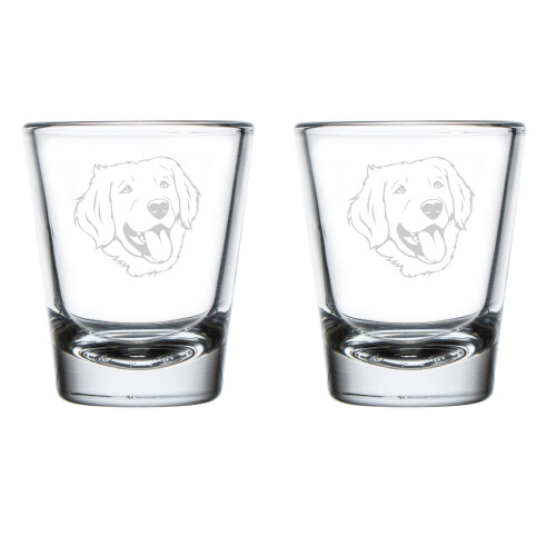 2 ποτήρια Golden Retriever 1,75oz