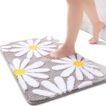 Roze Madeliefjes Badkamermat Antislip Microvezel 16x24Inch