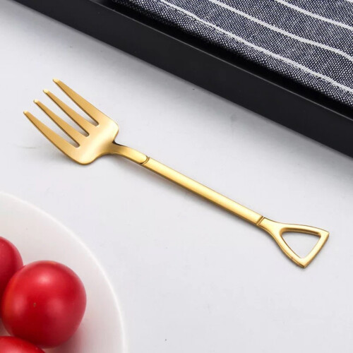 Serveringsgaffel i rustfritt stål, 12 cm
