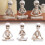 Set statui schelet Hear See Speak No Evil 3 buc 1