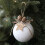 Boule de Noël blanche décorative, pendentif de fête, 1 pièce 1