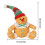 Kerstknuffel peperkoekpop als hangdecoratie 2