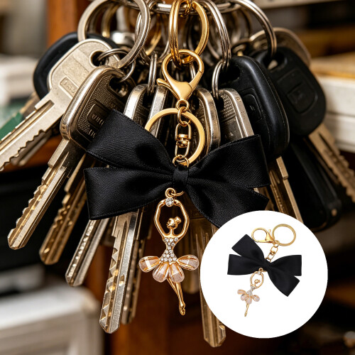 Modieus sleutelaccessoire met balletthema Stevige legering-D 2