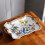 Elegant Retro Ceramic Fruit Bowl With Alloy Handle-mandi3 5