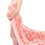 Breathable Comfortable Fabric Maternity Long Dress-White S 5