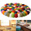Circular Coaster Wool Coaster Absorbent Mat For Drink Bowl-24cm 3