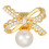 Arcs scintillants, perles, crochet d'oreille, accessoire pour-Or 2