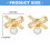 Arcs scintillants, perles, crochet d'oreille, accessoire pour-Or 4