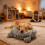 Plush Orthopedics Pet Bed Pillows Neck Protectors Depth-S 6