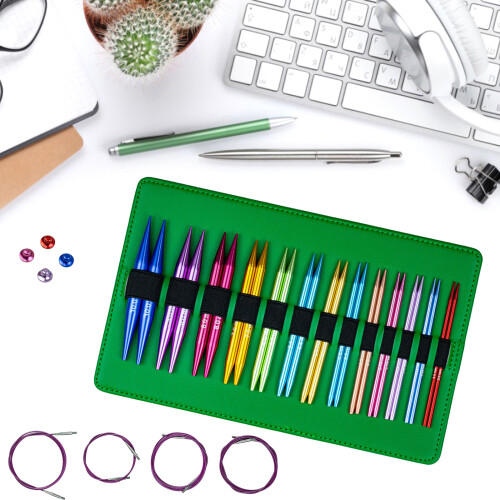 13Pairs Interchangeable Circular Knitting Needle for Crocheting 1