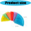 6Pcs Plastic Bookmarks Triangular Corner Page Book-candy color 4