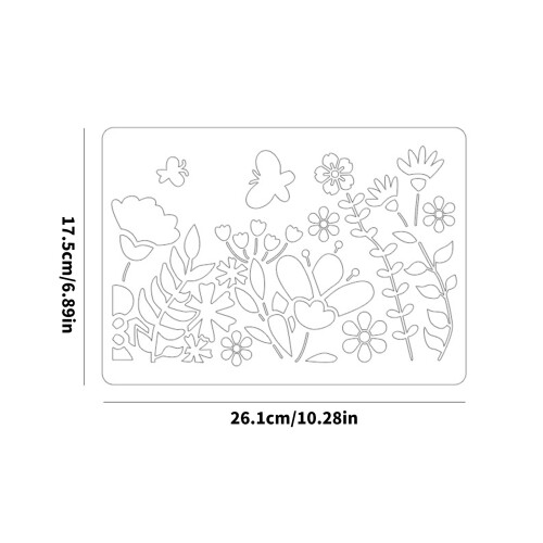 Precisions Cut Stencils Set Hollow Out Drawing Templates For 2