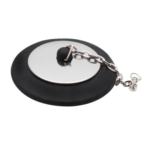 Bathroom bathtub stopper with chain metal drain