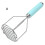Stainless Steel Potato Masher with Ergonomic Handle 1