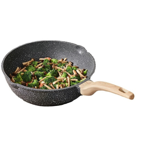 24 cm granit non-stick stekpanna för induktion