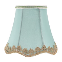 Abat-jour Ă pince en tissu vert 5 x 5 x 4,7 pouces