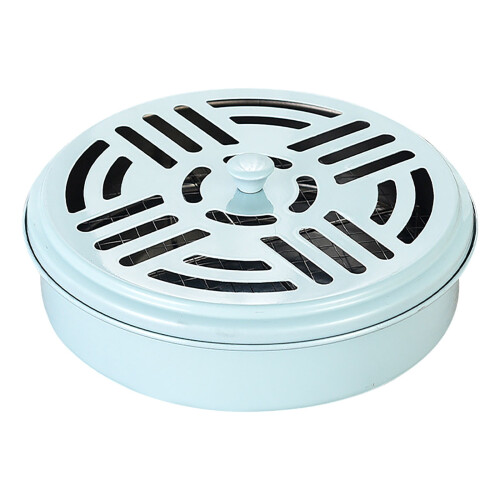 Kayannuo Moskitospiralenbox aus Eisen mit Deckel (1 Stück)