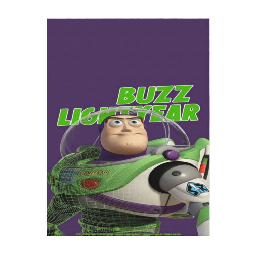 Buzz Lightyear plush throw blanket 40" x 30"