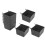 10-Pack Plastic Pegboard Boxes – Dark Grey, 9 x 7 x 4.5 cm 1