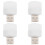Luce notturna USB portatile, bianca, confezione da 4 1