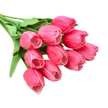Tulipes artificielles en soie, 34 cm (13,4 pouces)