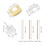 1Set Metal Door Lock Strike Plate with Reinforced Backing for Security 2