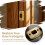 1Set Metal Door Lock Strike Plate with Reinforced Backing for Security 5