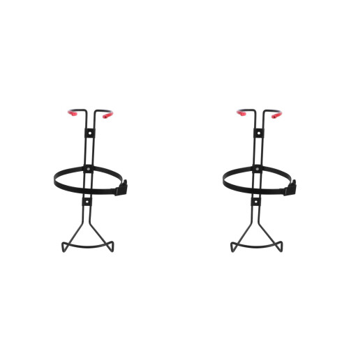 2Pcs Stainless Steel Fire Extinguisher Wall Mount Bracket for Home Use 1
