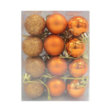 Manfiter clear plastic Christmas ball ornaments 24 pcs
