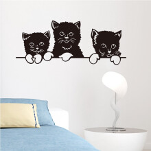 Fresque murale à thème chat pour salon (1 pièce)