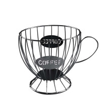 Organizador de cápsulas de café con forma de taza para encimera