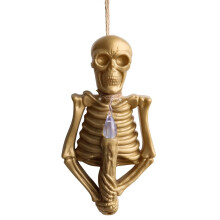Halloween Kranie LED Pendellampe Guld
