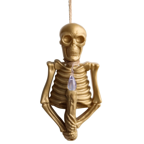 Halloween Kranie LED Pendellampe Guld
