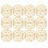 12-pak guld metal servietringe, hult design 1