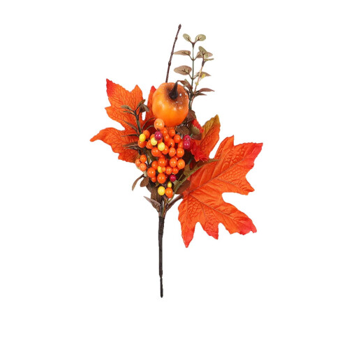 Artificial Maple Leaves Fall Decor Bushes 12 pcs