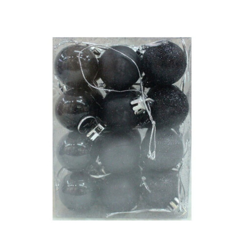 Ornamente de Crăciun cu globuri, 7,6 cm, 24 buc.